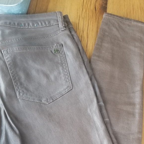 Ralph Lauren Brown Leather Pants size 2 - Picture 2 of 2